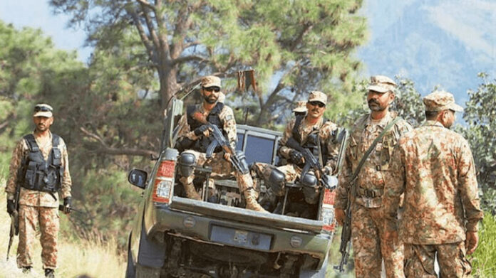 Security Forces in District Tank