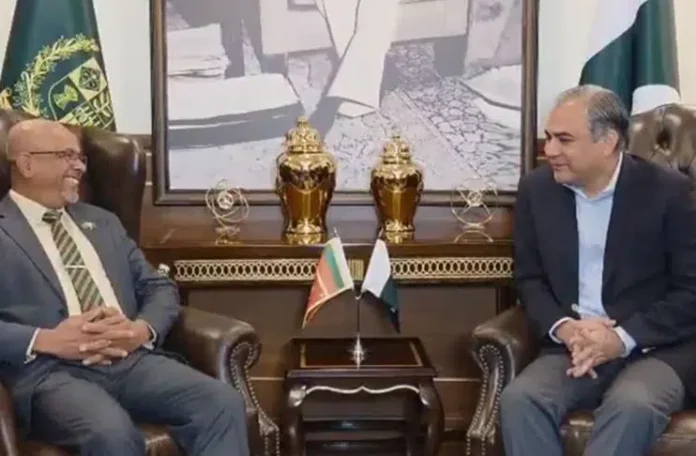 Mohsin naqvi meets Sri lankan High Commissionar
