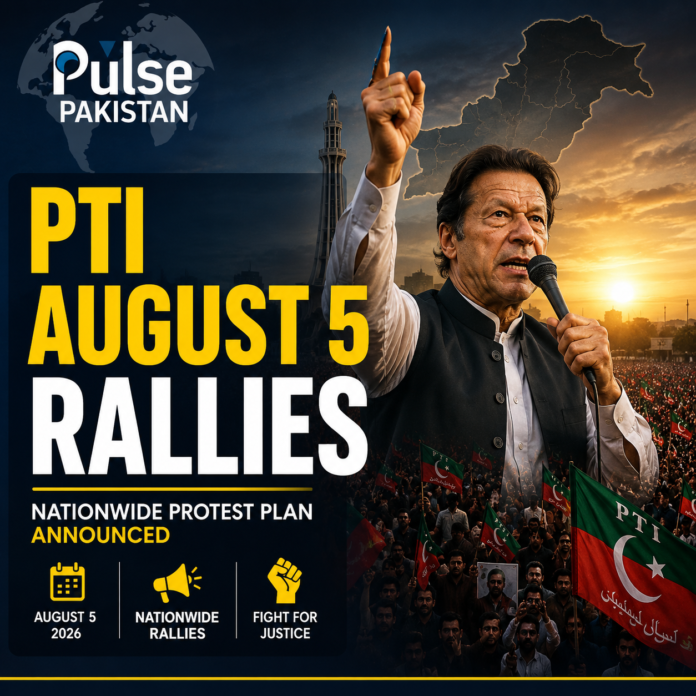 PTI rallies announced on August 5