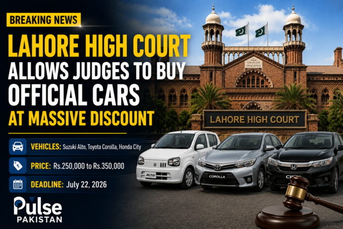 Lahore High Court judge car deal