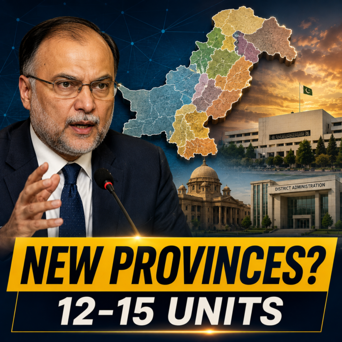 New Provinces in Pakistan